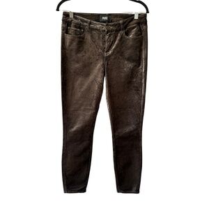 PAIGE VERDUGO ANKLE PANTS VELVET SKINNY LUXE MODERN DATE NIGHT HOLIDAY 29